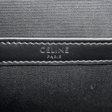 Load image into Gallery viewer, CELINE Triomphe Flap Shoulder Black/Brown111592ETH.38SI PVC Leather
