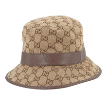 Load image into Gallery viewer, GUCCI GG Canvas bucket hat Size M/58㎝ Beige/Brown576587 4HG62 2564 Canvas Leather
