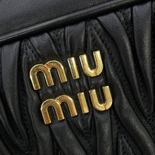 Load image into Gallery viewer, MIUMIU Materasse Clutch Bag Black5BF122_N88_F0002 Leather
