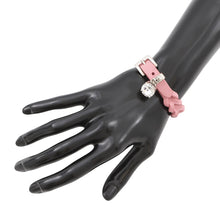 Load image into Gallery viewer, MIUMIU Crystal Bracelet Intreccio Bracelet Pink5IB320_2D8K_F0028 Nappa Leather
