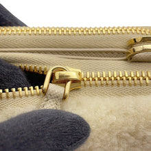 Load image into Gallery viewer, PRADA Triangle W Mini Pouch 2WAY Bag Beige1NR015 Fur Leather
