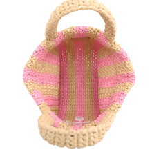 Load image into Gallery viewer, PRADA Crochet basket bag Beige/Pink1BG422 Raffia
