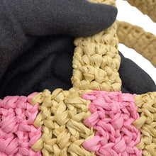 Load image into Gallery viewer, PRADA Crochet basket bag Beige/Pink1BG422 Raffia
