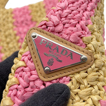 Load image into Gallery viewer, PRADA Crochet basket bag Beige/Pink1BG422 Raffia
