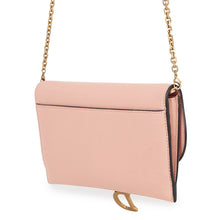 Load image into Gallery viewer, Dior Saddle Chain Wallet PinkS5614CCEH Leather
