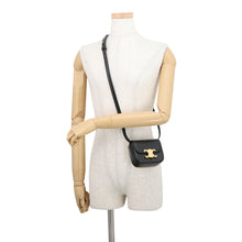 Load image into Gallery viewer, CELINE Claude Shoulder Bag Black10I513DPV.38NO Shiny Calf Leather Size Mini
