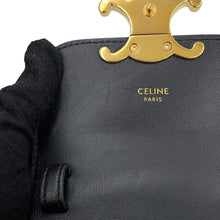 Load image into Gallery viewer, CELINE Claude Shoulder Bag Black10I513DPV.38NO Shiny Calf Leather Size Mini
