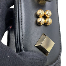 将图像加载到图库查看器中，Christian Louboutin Karasukai Shoulder Bag Black/Red1225182CM6S Leather Size Mini
