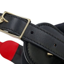 将图像加载到图库查看器中，Christian Louboutin Karasukai Shoulder Bag Black/Red1225182CM6S Leather Size Mini
