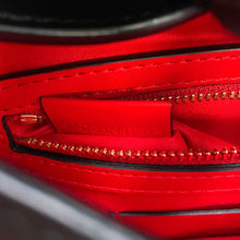 将图像加载到图库查看器中，Christian Louboutin Karasukai Shoulder Bag Black/Red1225182CM6S Leather Size Mini
