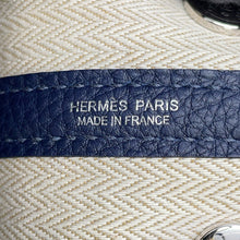 将图像加载到图库查看器中，HERMES Neo Garden blue navy Negonda Leather Size 23
