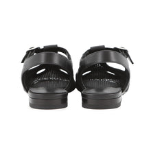 Load image into Gallery viewer, HERMES Kim ballet shoes Black Fabric Leather Size 35 1/2
