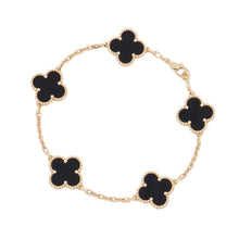 Load image into Gallery viewer, Van Cleef &amp; Arpels Vintage Alhambra Bracelet 5 motifsVCARA41300 18K Yellow Gold
