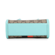 Load image into Gallery viewer, GUCCI Interlocking G Mini 2WAY Bag Light Blue/Beige/Orange671623 GG Supreme Leather
