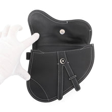 Load image into Gallery viewer, Dior KAWS Collaboration Saddlebag Black Leather
