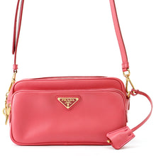 Load image into Gallery viewer, PRADA Triangle Logo Camera Bag Shoulder Bag PinkBT1010 Leather

