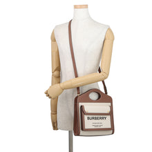 Load image into Gallery viewer, BURBERRY Pocket Bag 2WAY Bag Natural/Brown8031746 Canvas Leather Size Mini
