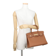 将图像加载到图库查看器中，HERMES Birkin Gold Togo Leather Size 30

