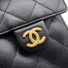 将图像加载到图库查看器中，CHANEL CHANEL25 ChainShoulder Bag BlackAS5293 Caviar Leather Size Small
