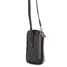 Load image into Gallery viewer, LOUIS VUITTON Eclipse Reverse Double Phone Pouch NoirM69534 Monogram Eclipse Monogram Eclipse Reverse
