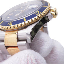 将图像加载到图库查看器中，ROLEX Submariner Date W40mm Stainless Steel K18YG Blue Dial16613
