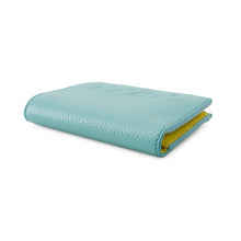 将图像加载到图库查看器中，GUCCI Compact wallet Turquise Blue/Yellow835076 Leather
