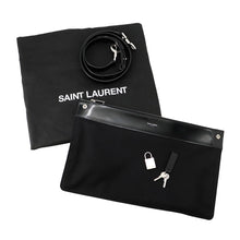 将图像加载到图库查看器中，SAINT LAURENT PARIS Saint Laurent Paris Large Sac de Jules Black631526 Patent Leather
