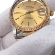 Load image into Gallery viewer, TUDOR Prince Oyster Date W34mm Stainless Steel K18YG Gold Plated Gold Dial74033
