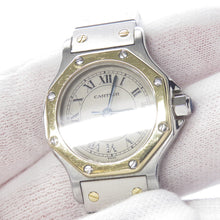 Load image into Gallery viewer, CARTIER Santos Octagon SM W25mm Stainless Steel K18YG Ivory DialW2001683
