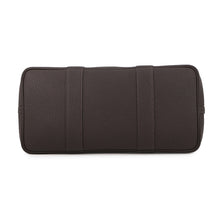 将图像加载到图库查看器中，HERMES Garden Party VertPeppermint/Marron Toile Offiche Negonda Leather Size PM
