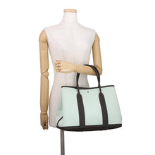 Load image into Gallery viewer, HERMES Garden Party VertPeppermint/Marron Toile Offiche Negonda Leather Size PM
