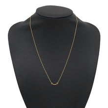 将图像加载到图库查看器中，TIFFANY&amp;Co. T Smile Necklace Size Mini62617640 18K Yellow Gold
