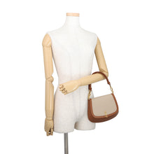 Load image into Gallery viewer, SAINT LAURENT PARIS Voltaire Handbag Brown/Beige818896 Canvas Leather Size Mini
