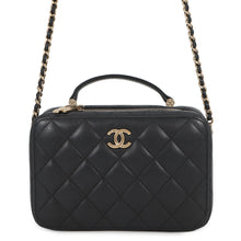 Load image into Gallery viewer, CHANEL Matelasse 2WAY Handbag Black Caviar Leather
