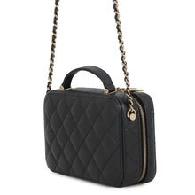 Load image into Gallery viewer, CHANEL Matelasse 2WAY Handbag Black Caviar Leather
