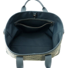 将图像加载到图库查看器中，LOUIS VUITTON Weekend Tote NM BlueM22537 Monogram Washed Denim
