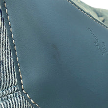 将图像加载到图库查看器中，LOUIS VUITTON Weekend Tote NM BlueM22537 Monogram Washed Denim
