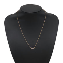 将图像加载到图库查看器中，TIFFANY&amp;Co. T Smile Necklace Size Mini62617772 18K Pink Gold
