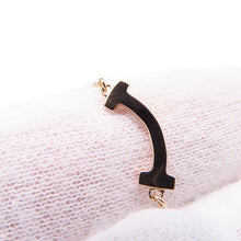将图像加载到图库查看器中，TIFFANY&amp;Co. T Smile Necklace Size Mini62617772 18K Pink Gold
