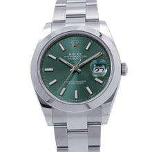 Load image into Gallery viewer, ROLEX Datejust 41 W41mm Stainless Steel Mint Green Dial126300
