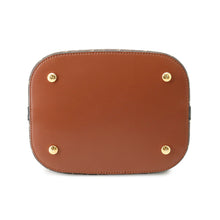 将图像加载到图库查看器中，BURBERRY TBMonogram Peggy 2WAY Bag SM Beige/Black/Brown8026825 PVC Leather
