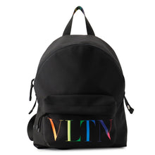 将图像加载到图库查看器中，Valentino Garavani VLTN Logo Backpack Black/Multicolor Nylon
