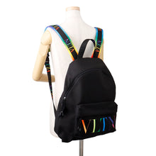 将图像加载到图库查看器中，Valentino Garavani VLTN Logo Backpack Black/Multicolor Nylon

