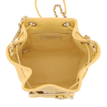 将图像加载到图库查看器中，CHANEL Matelasse Drawstring Bag ChainShoulder YellowAP2913 Caviar Leather
