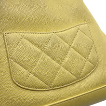 将图像加载到图库查看器中，CHANEL Matelasse Drawstring Bag ChainShoulder YellowAP2913 Caviar Leather
