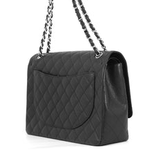 将图像加载到图库查看器中，CHANEL Matelasse Double Flap ChainShoulder BlackA58601 Caviar Leather Size 34

