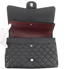 将图像加载到图库查看器中，CHANEL Matelasse Double Flap ChainShoulder BlackA58601 Caviar Leather Size 34
