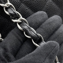 将图像加载到图库查看器中，CHANEL Matelasse Double Flap ChainShoulder BlackA58601 Caviar Leather Size 34
