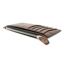 Load image into Gallery viewer, Berluti Calligraphy Key Ring Coin Purse Brown scritto leather
