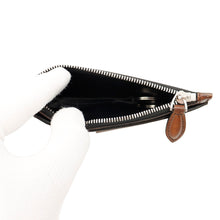 Load image into Gallery viewer, Berluti Calligraphy Key Ring Coin Purse Brown scritto leather
